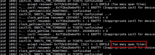 解决too many open files